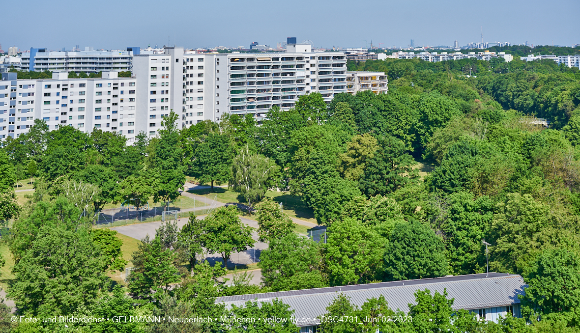 02.06.2023 - aktuelle Fotos von der Baustelle Alexisquartier in Neuperlach in München